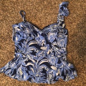 Lilly Pulitzer peplum tank top